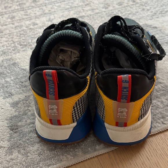 Scotch & Soda Black and Yellow Sneakers - Picture 3 of 5